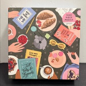 Galison Reader's Society 1000 Piece jigsaw Puzzle Books & Coffee theme